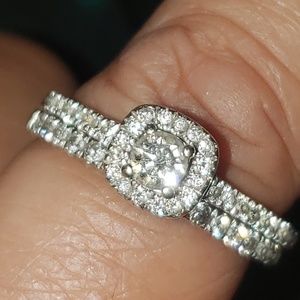 Women's Diamond 2Piece Bridal Set (14K White Gold)